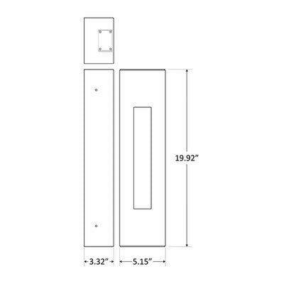 Westgate CRE - 02 - 40K - SIL, Westgate Aperture LED Wall Scone 10W,20W - Silver - Sonic Electric
