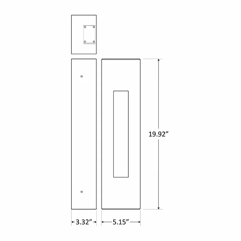 Westgate CRE - 02 - 50K - BR, Westgate Aperture LED Wall Scone 10W,20W - Bronze - Sonic Electric