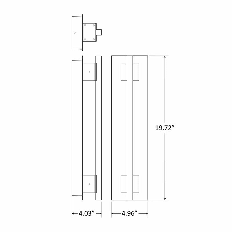 Westgate CRE - 03 - 50K - SIL, Westgate Grasp LED Wall Scone 10W,20W - Silver - Sonic Electric
