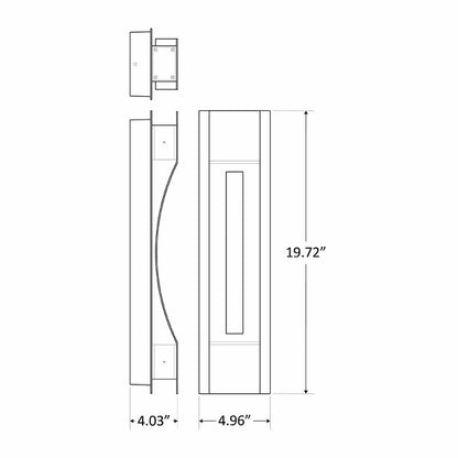 Westgate CRE - 04 - 30K - SIL, Westgate Curve LED Wall Scone 10W,20W - Silver - Sonic Electric