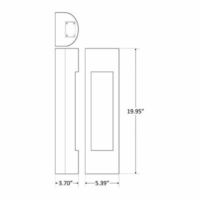 Westgate CRE - 10 - 50K - SIL, Westgate Burrow LED Wall Scone 10W,20W - Silver - Sonic Electric