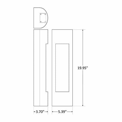 Westgate CRE - HL20 - 10 - 50K - BR, Westgate Burrow LED Wall Scone 10W,20W - Bronze - Sonic Electric