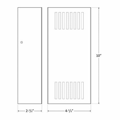 Westgate CRES - 52 - 40K - BR, Westgate Grille LED Wall Scone 15W - Bronze - Sonic Electric