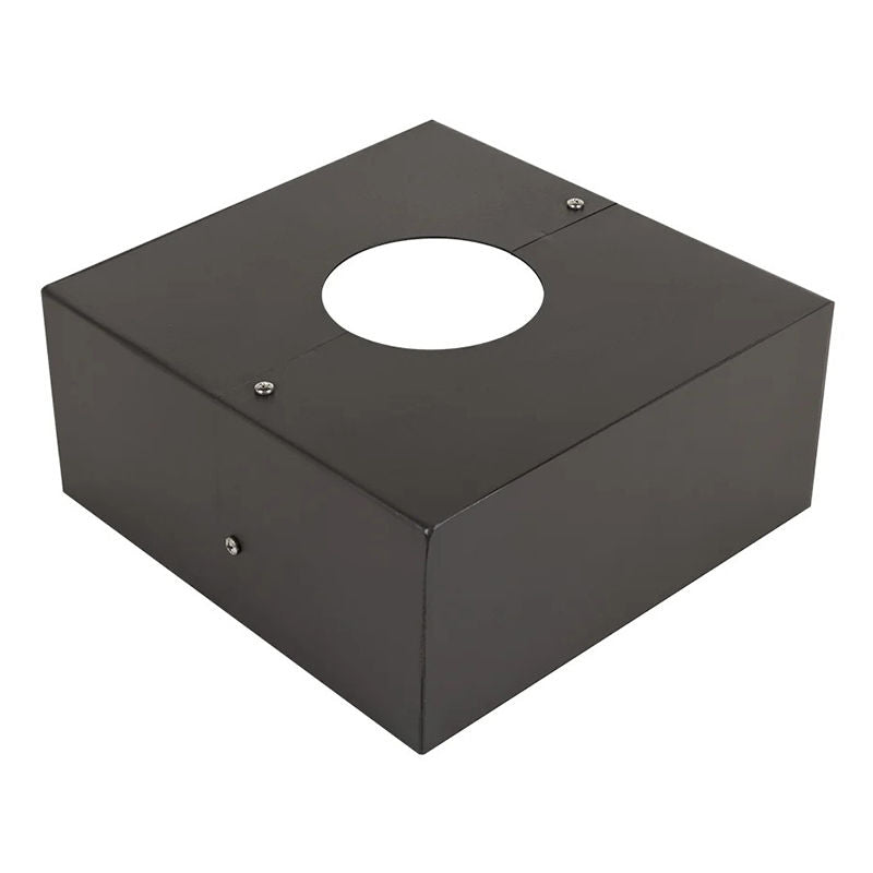 Westgate D1 Series Pole 2 - Pc Cube Base Cover, Black Led Outdoor Light - Black - Sonic Electric