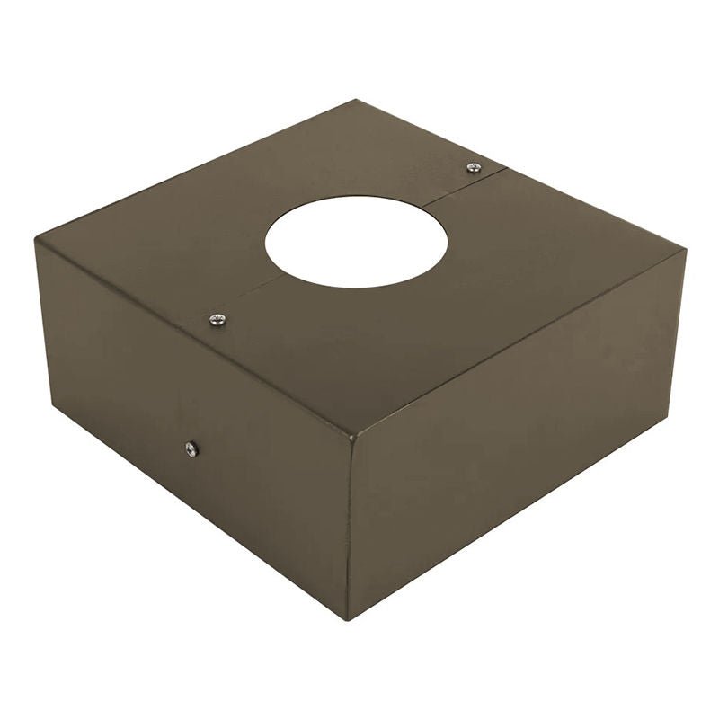 Westgate D1 Series Pole 2 - Pc Cube Base Cover, Bronze Led Outdoor Light - Bronze - Sonic Electric