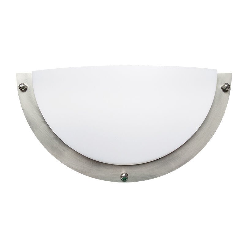 Westgate Half Circle Indoor Wall Sconce, 12W, 5000K, Led Light Bulbs - White - Sonic Electric