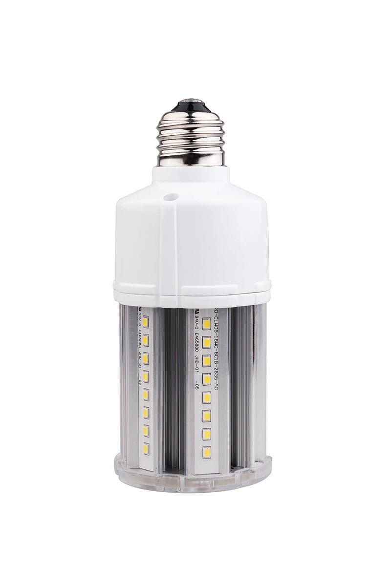 Westgate CL-EHL-12W-50K-E26, Westgate High Lumen LED Corn Lamp With Up Light, 100-277V AC - Brushed Nicke