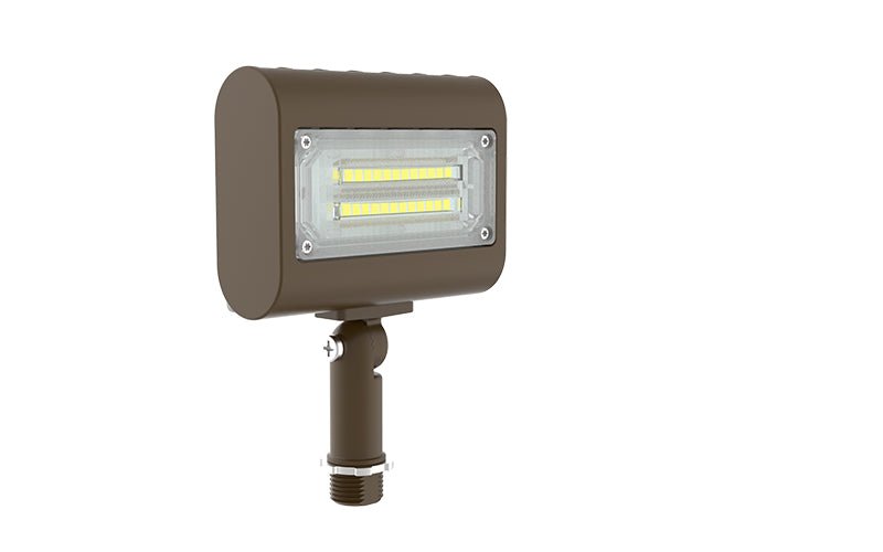 Westgate 20W, 3000K, LFX-MD-15-50W-30K-KN-20W-30K, High Power Adjustable Small Flood Light With Knuckle - Dark Bronze