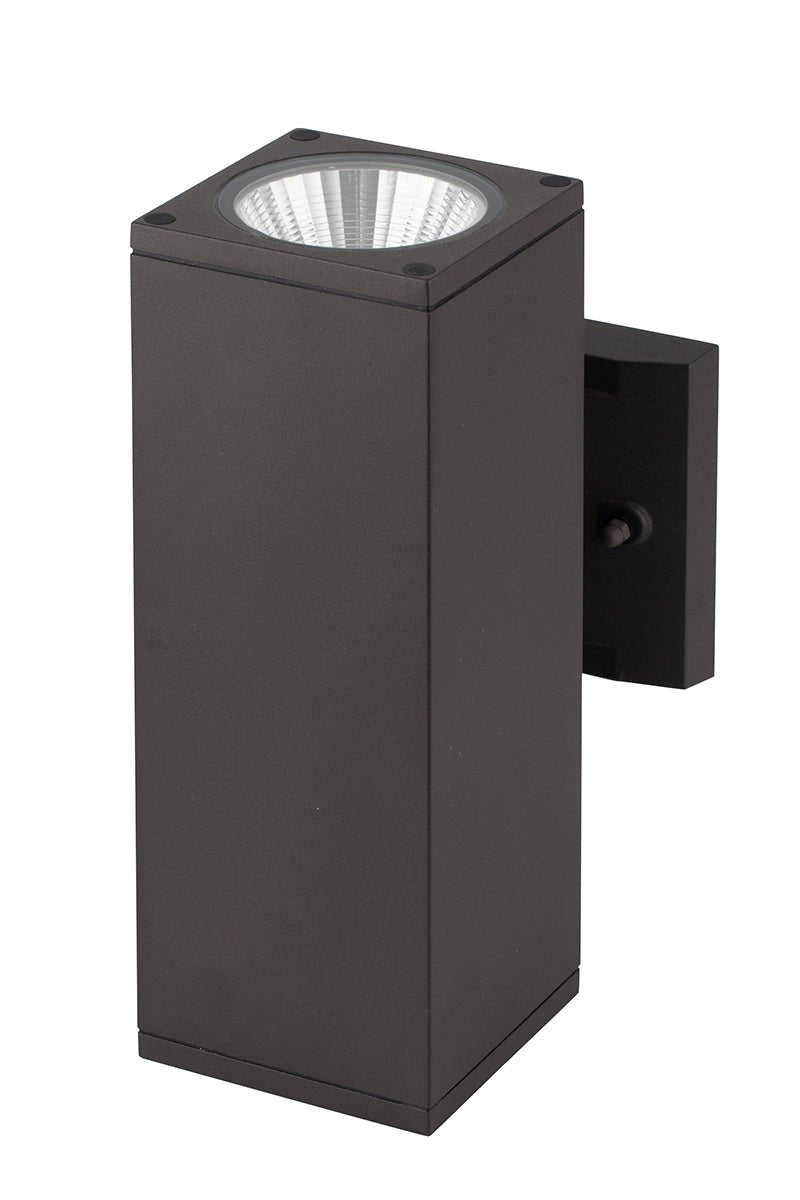 Westgate 9W, 3000K, WMCS-UDL-MCT-BR-DT, LED Wall Mounted Cylinder Light - Bronze