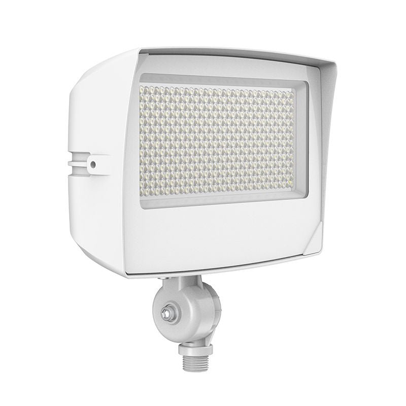 Westgate LF4MAX - MD - 45 - 80W - MCTPB - KN - P - WH Medium Maximum - Feature Round - Back Flood Light with Knuckle, 45W/60W/80W, 30K/40K/50K - White - Sonic Electric