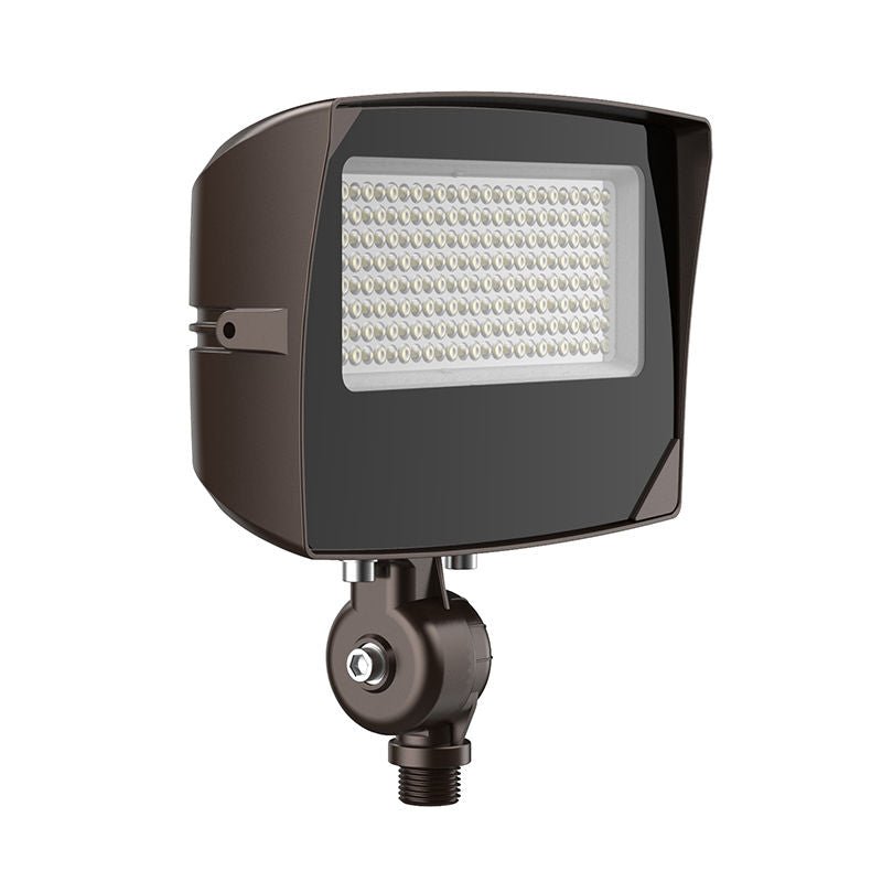 Westgate LF4MAX - SM - 15 - 35W - MCTPB - KN - P Small Maximum - Feature Round - Back Flood Light with Knuckle, 15W/25W/35W, 30K/40K/50K - Bronze - Sonic Electric