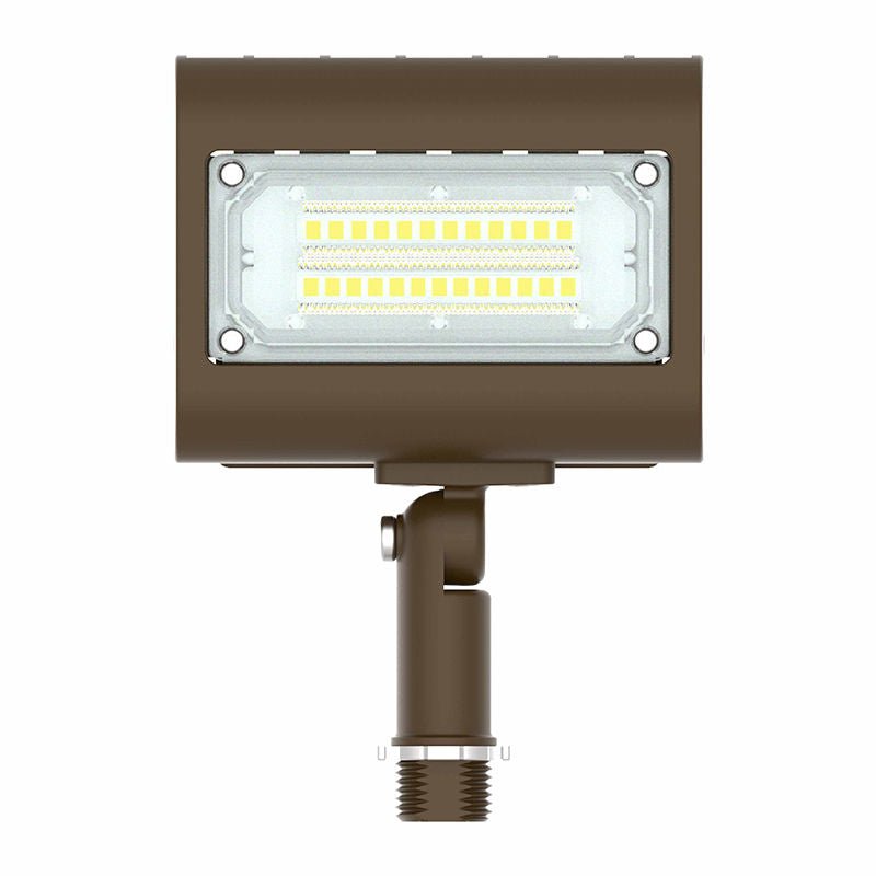 Westgate LFX - XS - 15W - 50K - KN, Westgate 15W Small LED Flood Light with Knuckle - Dark Bronze - Sonic Electric