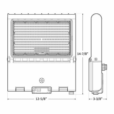 Westgate LFXPRO - LG - 50 - 150W - MCTP - BK Power & CCT Adjustable Flood/ Area Light - Black - Sonic Electric