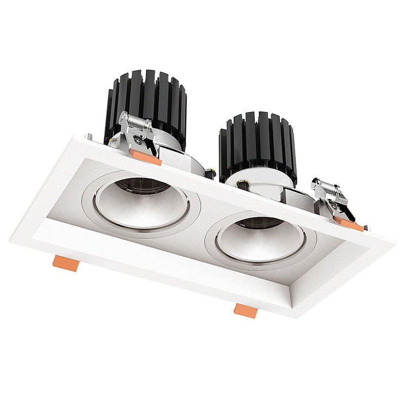 Westgate LRD - 10W - MCT5 - WTM2 - WH LED Architectural Winged Recessed Lights - Double Slot, 10W, 27K/30K/35K/40K/50K - White - Sonic Electric