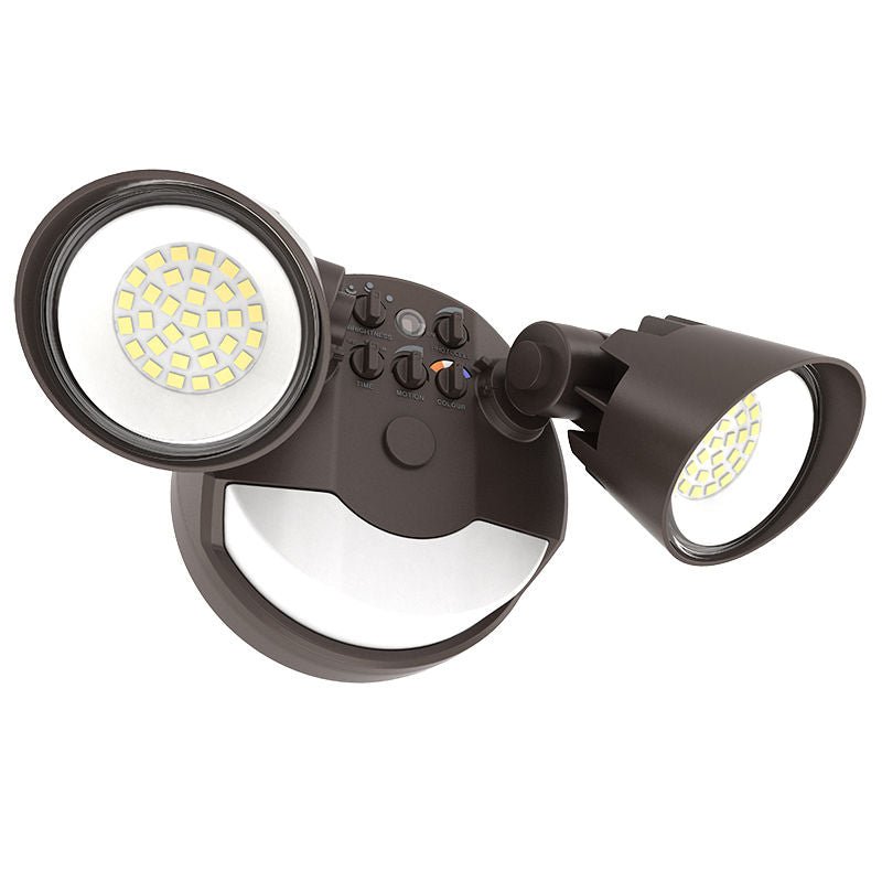 Westgate No - Sensor X - Gen Advance Security Lights, 25W, 5000K, Led Outdoor Light - Bronze - Sonic Electric