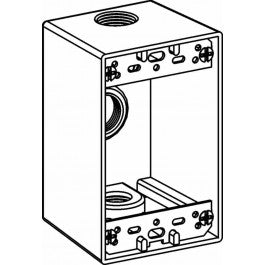 Westgate W1DB75-3, Westgate One-Gang Boxes, 2-5/8" Deep. Multiple Sizes, Holes - Oil Rubbed Bronze