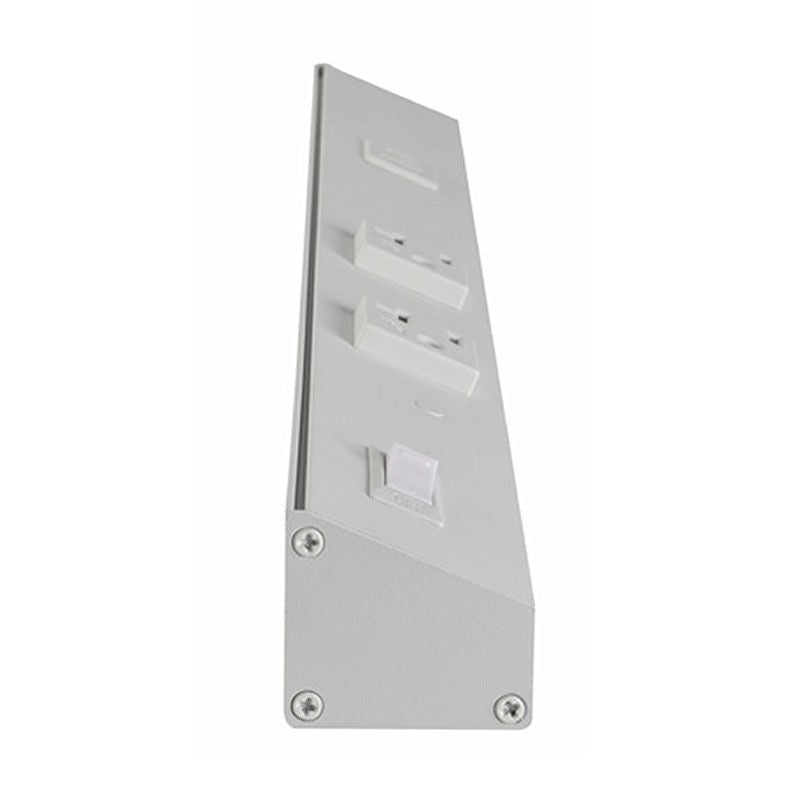 Westgate PSA - 36 - 4R - 2U - WH 36in Angled 4 - receptacle 2 Usb 20a Power Strip - White - Sonic Electric