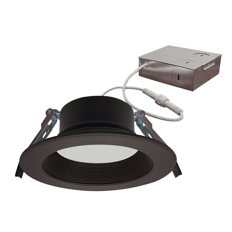 Westgate RDL4S - BF - MCT5 - ORB 4" Dim - to - Warm Canless Baffle Deep Recess Light, 12W, 27K/30K/35K/40K/50K - Oil - Rubbed Bronze - Sonic Electric