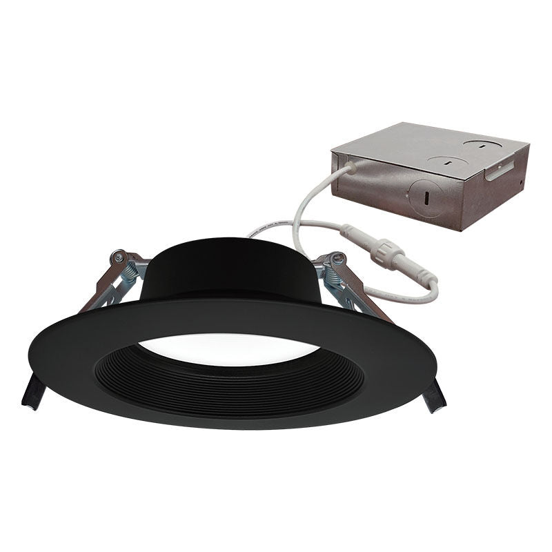 Westgate RDL6S - BF - MCT5 - BK 6" Dim - to - Warm Canless Baffle Deep Recess Light, 14W, 27K/30K/35K/40K/50K - Black - Sonic Electric