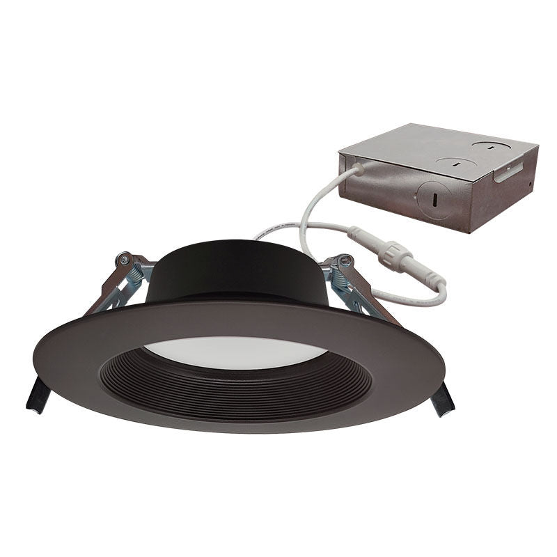 Westgate RDL6S - BF - MCT5 - ORB 6" Dim - to - Warm Canless Baffle Deep Recess Light, 14W, 27K/30K/35K/40K/50K - Oil - Rubbed Bronze - Sonic Electric