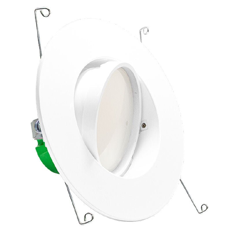Westgate RDPF6 - ADJ - MCT5 Adjustable - Head LED Recessed Light Trims, 11W, 27K/30K/35K/40K/50K - White - Sonic Electric