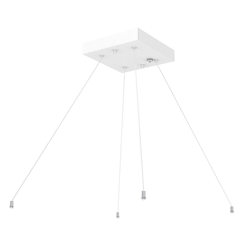 Westgate SCL - 4CS10 Adj. 10ft. 1/16in Quad Cable Suspension Canopy Kit, Keyhole Connectors - White - Sonic Electric