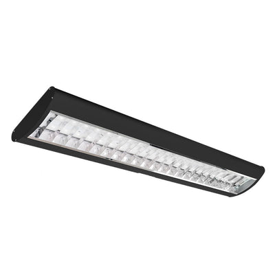 Westgate SCLP-4FT-50W-MCTP-D-BK Architechtural Parabolic Suspended Light - 4ft 40W, 35/40/50k Black