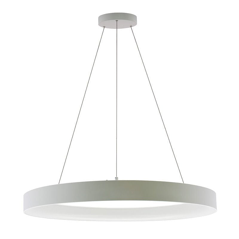 Westgate SCRH - UD - 36 - MCT5 - DD - WH 36" Hollow Circle Pendant with Uplight, 80W, 27K/30K/35K/40K/50K - White - Sonic Electric