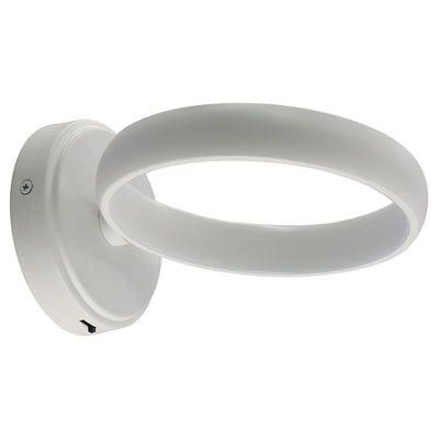 Westgate SCRH-WS-BK 8in Hollow Circle Wall Sconce10w 500lm Dim - Black