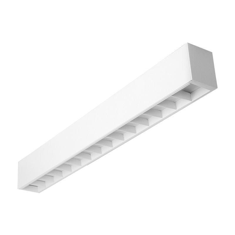 Westgate SCX - 2FT - 20W - MCT4 - D - LUV - WH LED 2 - 3/4" Superior Architectural Seamless Linear Lights with White Louver Lens, 20W, 30K/35K/40K/50K - White - Sonic Electric