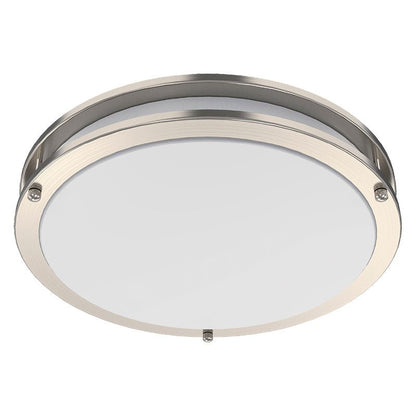 Westgate Slim Double - Ring Flush Mount Lights, 24W, 2700K/3000K/3500K/4000K/5000K, Led Outdoor Light - White - Sonic Electric
