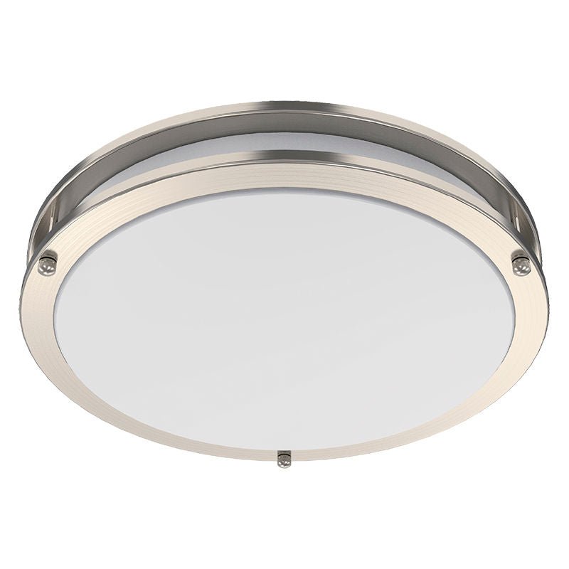 Westgate Slim Double - Ring Flush Mount Lights, 24W, 2700K/3000K/3500K/4000K/5000K, Led Outdoor Light - White - Sonic Electric