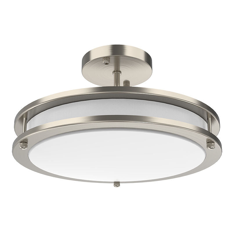 Westgate Slim Double - Ring Flush Mount Lights, 24W, 2700K/3000K/3500K/4000K/5000K, Led Outdoor Light - White - Sonic Electric