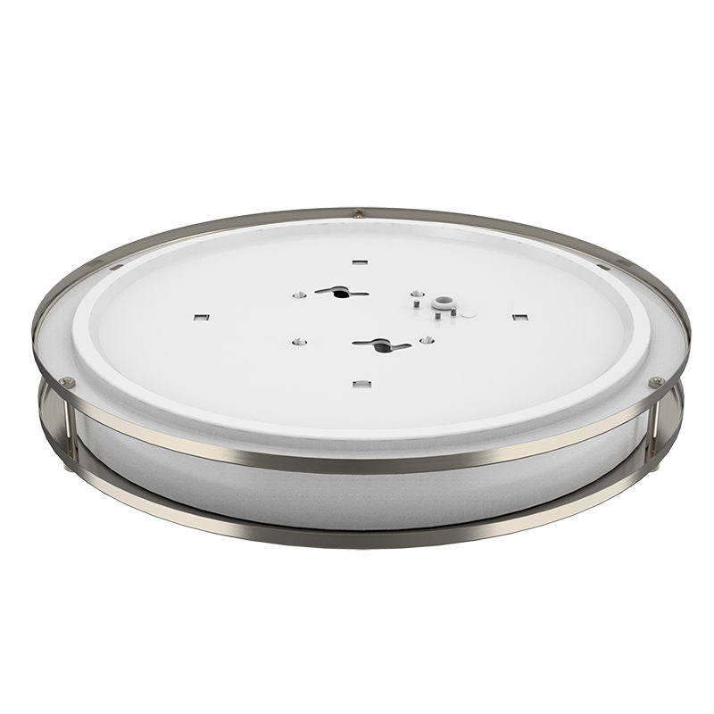 Westgate Slim Double - Ring Flush Mount Lights, 24W, 2700K/3000K/3500K/4000K/5000K, Led Outdoor Light - White - Sonic Electric