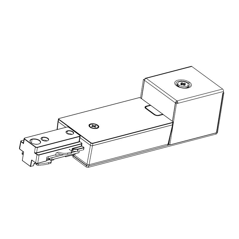 Westgate TR - CCON - WH 3 - Wire Track Conduit Connector - White - Sonic Electric