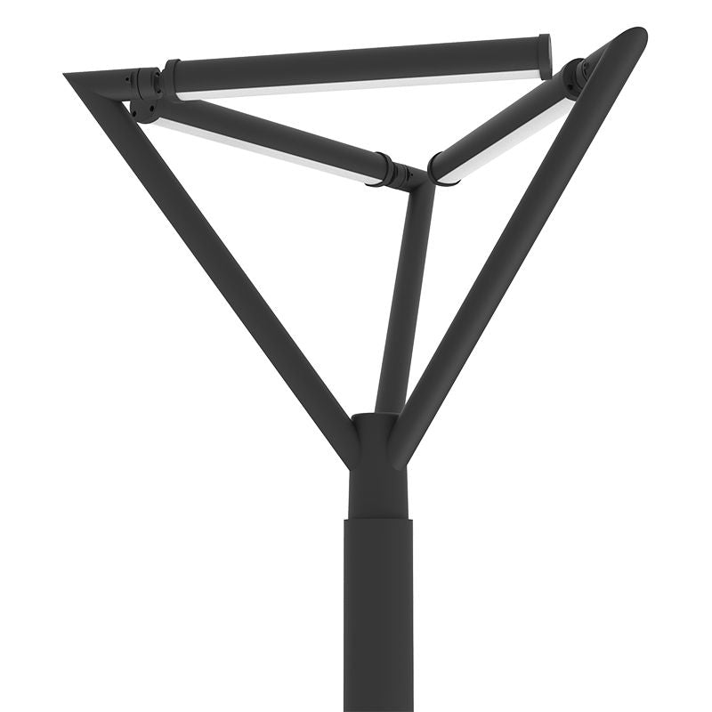 Westgate Tree of Light Post Top Triple, 75W, 3000K/4000K/5000K, Led Outdoor Light - Black - Sonic Electric