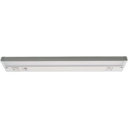 Westgate UCR - Undercabinet Series with Receptacles and USB Ports, 8W, 2700K/3000K/3500K/4000K/5000K, Led Retrofit Trim and Disk - White - Sonic Electric