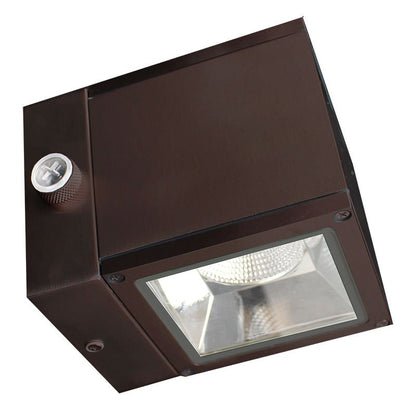 Westgate Up - Down Selectable Cube Wall Light, 18W, 5000K, Led Outdoor Light - Bronze - Sonic Electric
