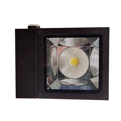 Westgate Up - Down Selectable Cube Wall Light, 18W, 5000K, Led Outdoor Light - Bronze - Sonic Electric