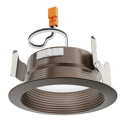Westgate Westgate Signature Deep Baffle Retrofit Metal LED Recessed Trim Lights, 10W, 5000K, Led Retrofit Trim and Disk - Oil - rubbed bronze - Sonic Electric