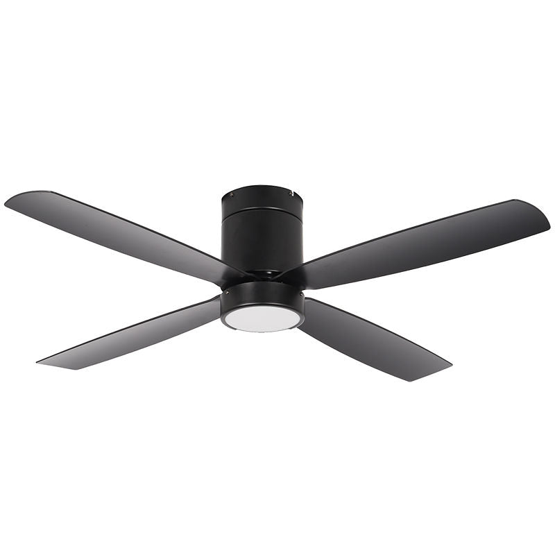 Westgate WFL - 118 - WS - 4B - 52 - 30K - BK - BK 52" Black Finish AB 4 - Blade Ceiling Fan & Light, 19W, 30K - Sonic Electric