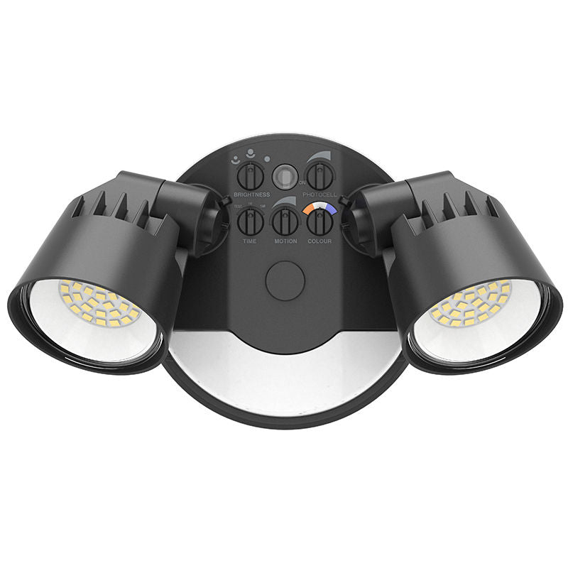 Westgate X - Gen Advance Security Lights with PIR Sensor, 25W, 5000K, Led Outdoor Light - Black - Sonic Electric