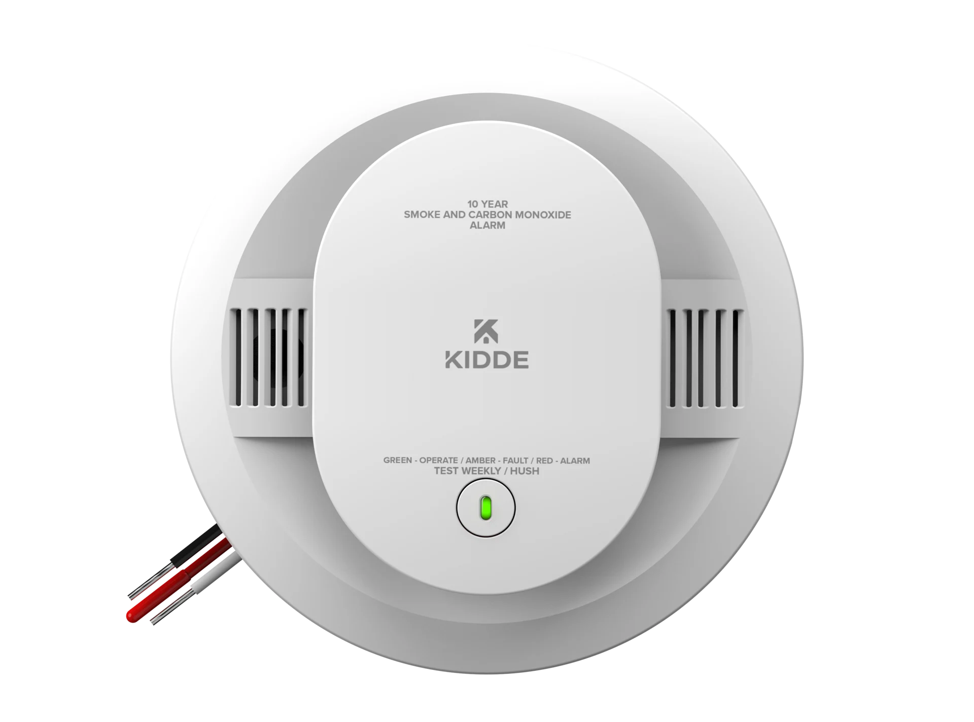 Kidde 30CUA10 DETECT Combo Smoke + CO Alarm, Hardwired with 10-Year Backup Battery
