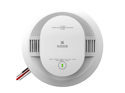 Kidde 30CUA10 DETECT Combo Smoke + CO Alarm, Hardwired with 10-Year Backup Battery