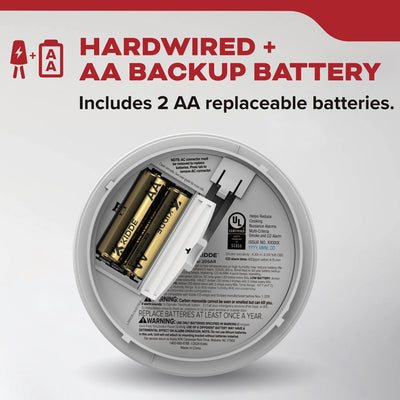 Kidde 20SAR DETECT Smoke Alarm Hardwired with AA Backup Battery