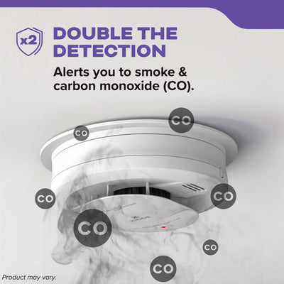Kidde 30CUA10 DETECT Combo Smoke + CO Alarm, Hardwired with 10-Year Backup Battery