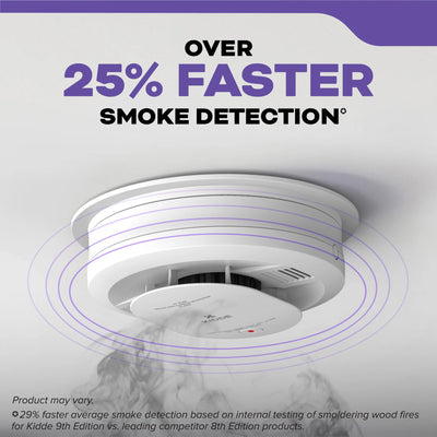 Kidde 30CUA10 DETECT Combo Smoke + CO Alarm, Hardwired with 10-Year Backup Battery