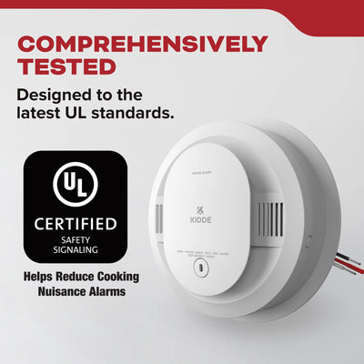 Kidde 20SAR DETECT Smoke Alarm Hardwired with AA Backup Battery