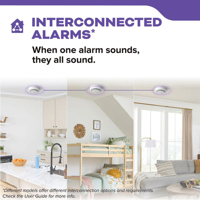 Kidde 30CUA10 DETECT Combo Smoke + CO Alarm, Hardwired with 10-Year Backup Battery