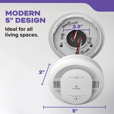 Kidde 30CUA10 DETECT Combo Smoke + CO Alarm, Hardwired with 10-Year Backup Battery